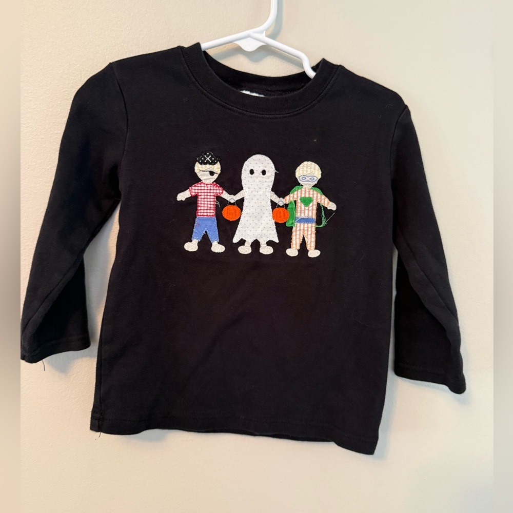 Blanks Boutique Kids Black Halloween Trick or Treater Shirt